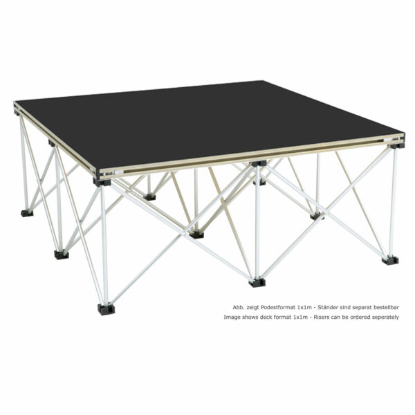 NexGen Platinum Bühnenpodestplatte, Hardblack Oberfläche, Gewicht nur 8 kg/m² – Bild 2